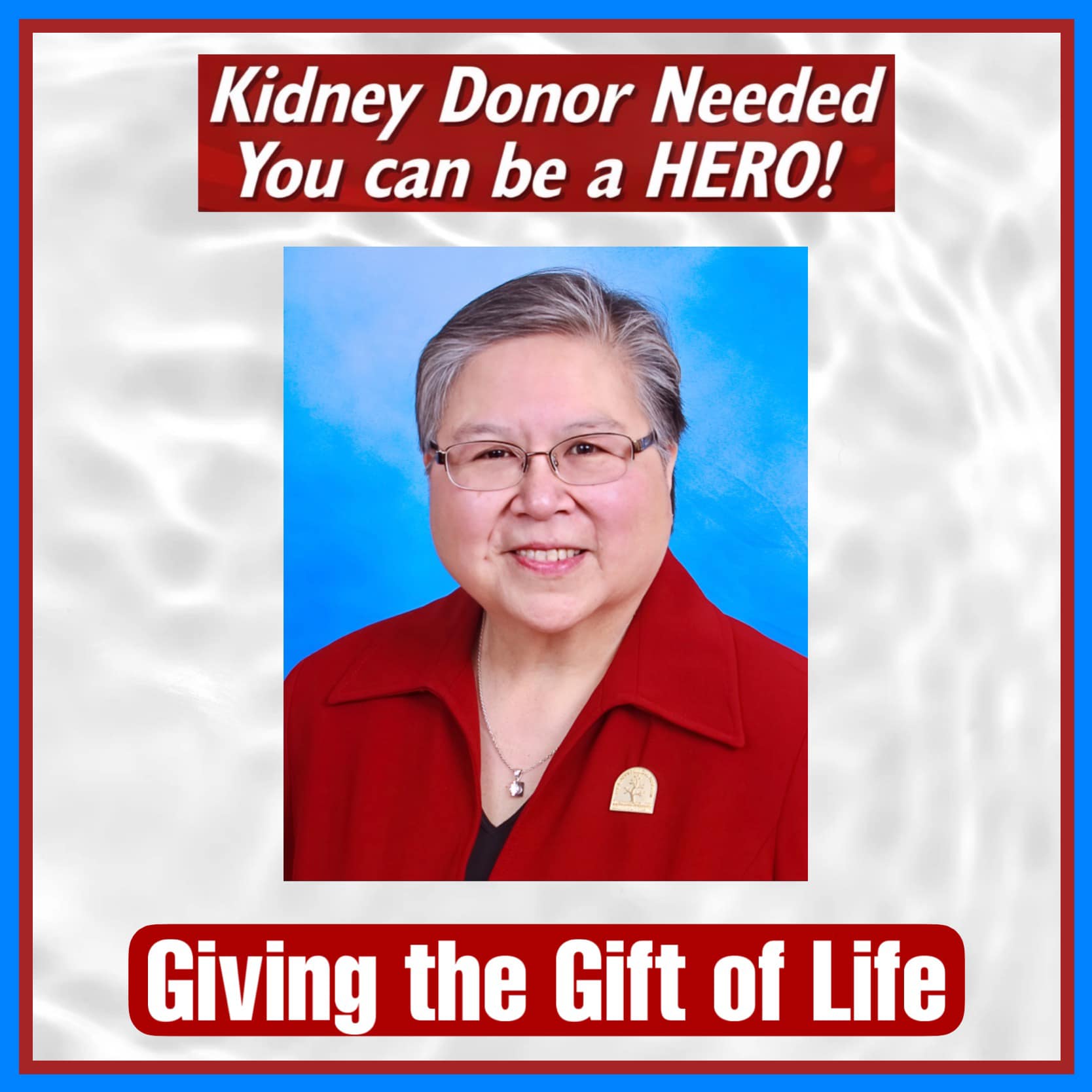 Kindey Donor Needed - You Can be a HERO - Lily Woo.jpg